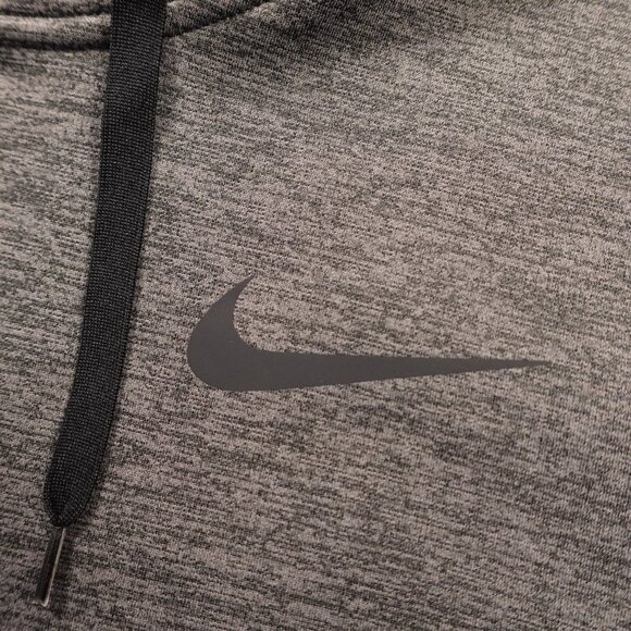 Nike Therma-Fit Full Zip Hoodie Men’s Large Gray Fleece-Lined Training Jacket - Picture 2 of 11